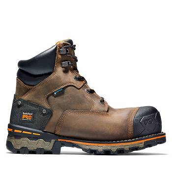 Timberland Férfi PRO Boondock 6" Comp Toe Vízálló Bakancs Barna